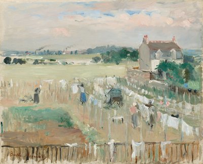 Percher de Blanchisseuses by Berthe Morisot